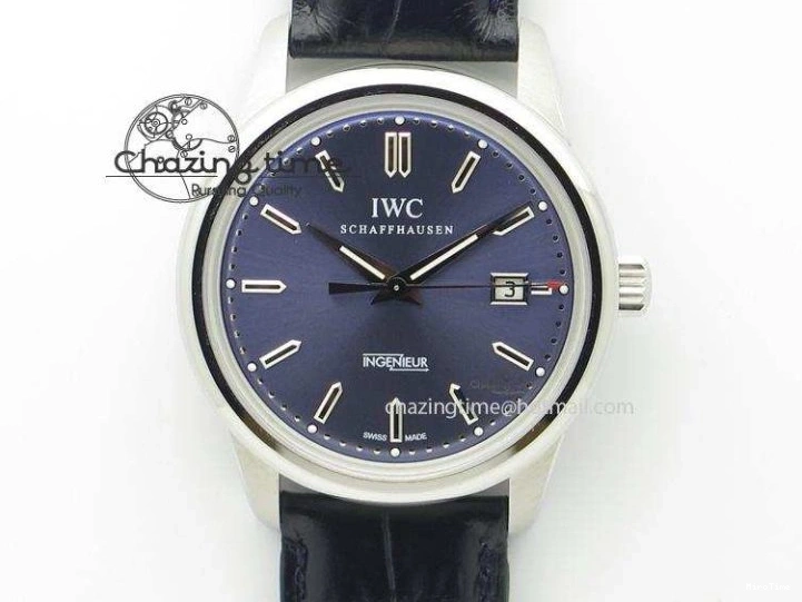 MIROTIME 0210 Thermal Ingeniuer St.Laurens SS Blue Dial MKF 1:1 V2 Best Edition On Black Leather Strap A 7353